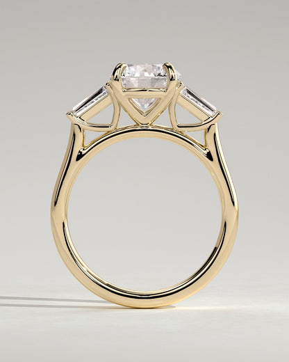 Round Halo, Pave & Split Shank Engagement Ring – 1.93 CT Lab Grown Diamond