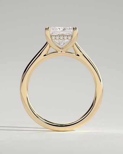 Round Halo, Pave & Split Shank Engagement Ring – 1.93 CT Lab Grown Diamond