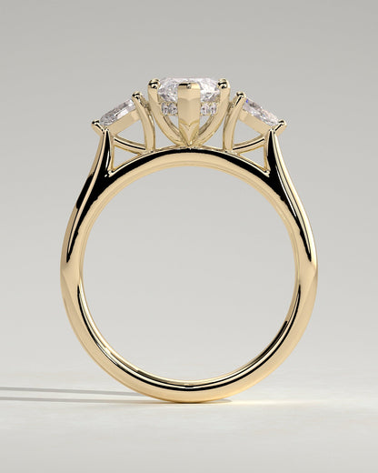 Round Halo, Pave & Split Shank Engagement Ring – 1.93 CT Lab Grown Diamond
