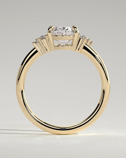 Round Halo, Pave & Split Shank Engagement Ring – 1.93 CT Lab Grown Diamond