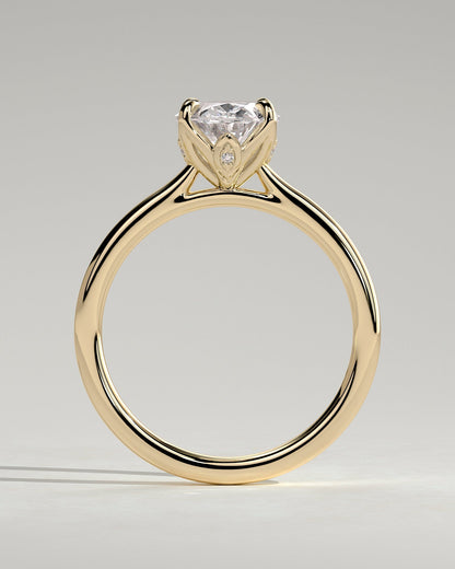 Round Halo, Pave & Split Shank Engagement Ring – 1.93 CT Lab Grown Diamond