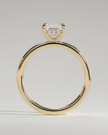 Round Halo, Pave & Split Shank Engagement Ring – 1.93 CT Lab Grown Diamond