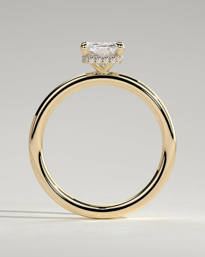 Round Halo, Pave & Split Shank Engagement Ring – 1.93 CT Lab Grown Diamond