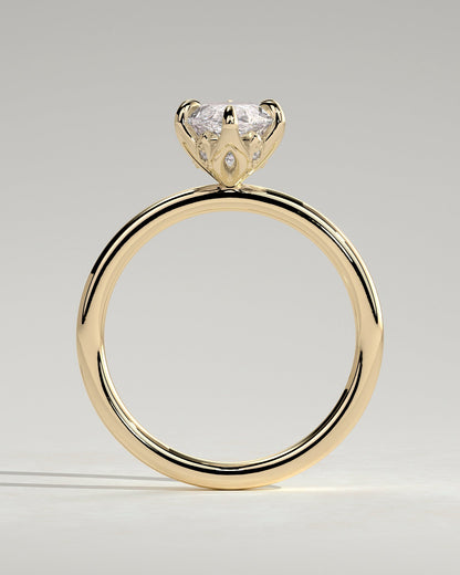 Round Halo, Pave & Split Shank Engagement Ring – 1.93 CT Lab Grown Diamond