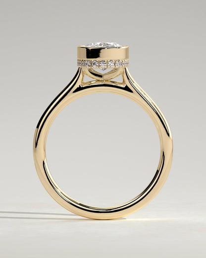 Round Halo, Pave & Split Shank Engagement Ring – 1.93 CT Lab Grown Diamond