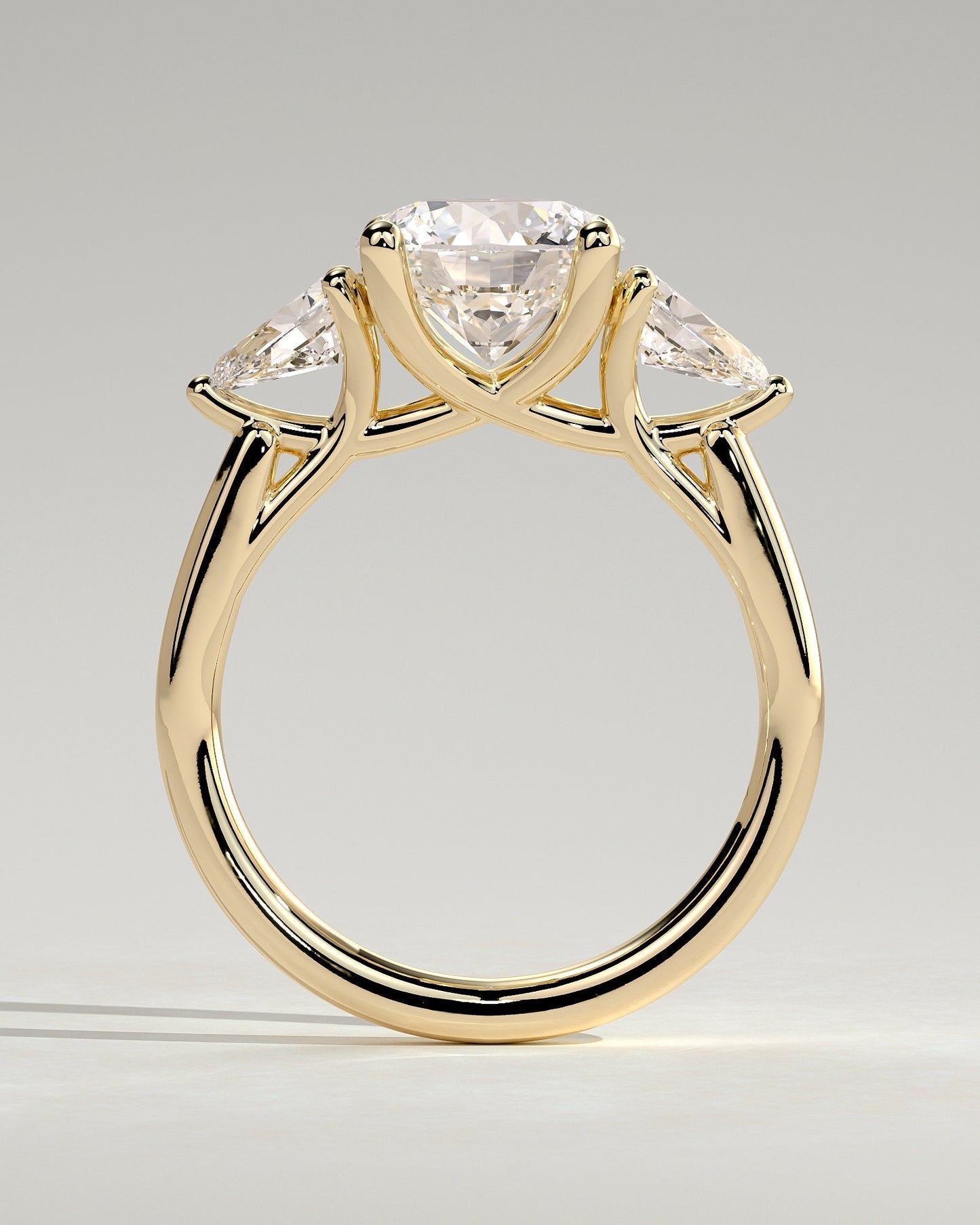 Round Halo, Pave & Split Shank Engagement Ring – 1.93 CT Lab Grown Diamond