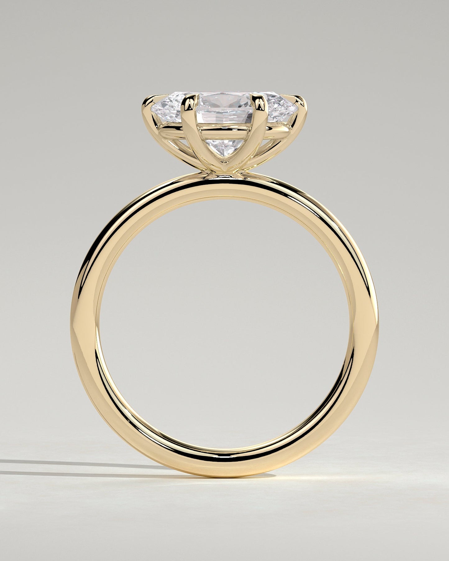 Round Halo, Pave & Split Shank Engagement Ring – 1.93 CT Lab Grown Diamond