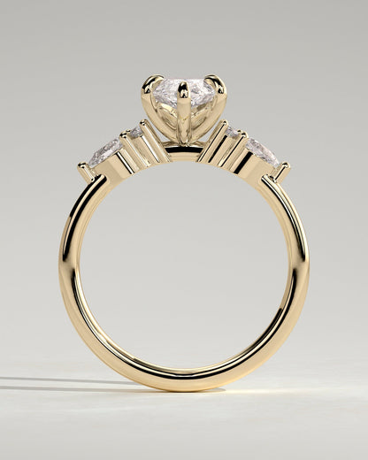 Round Halo, Pave & Split Shank Engagement Ring – 1.93 CT Lab Grown Diamond