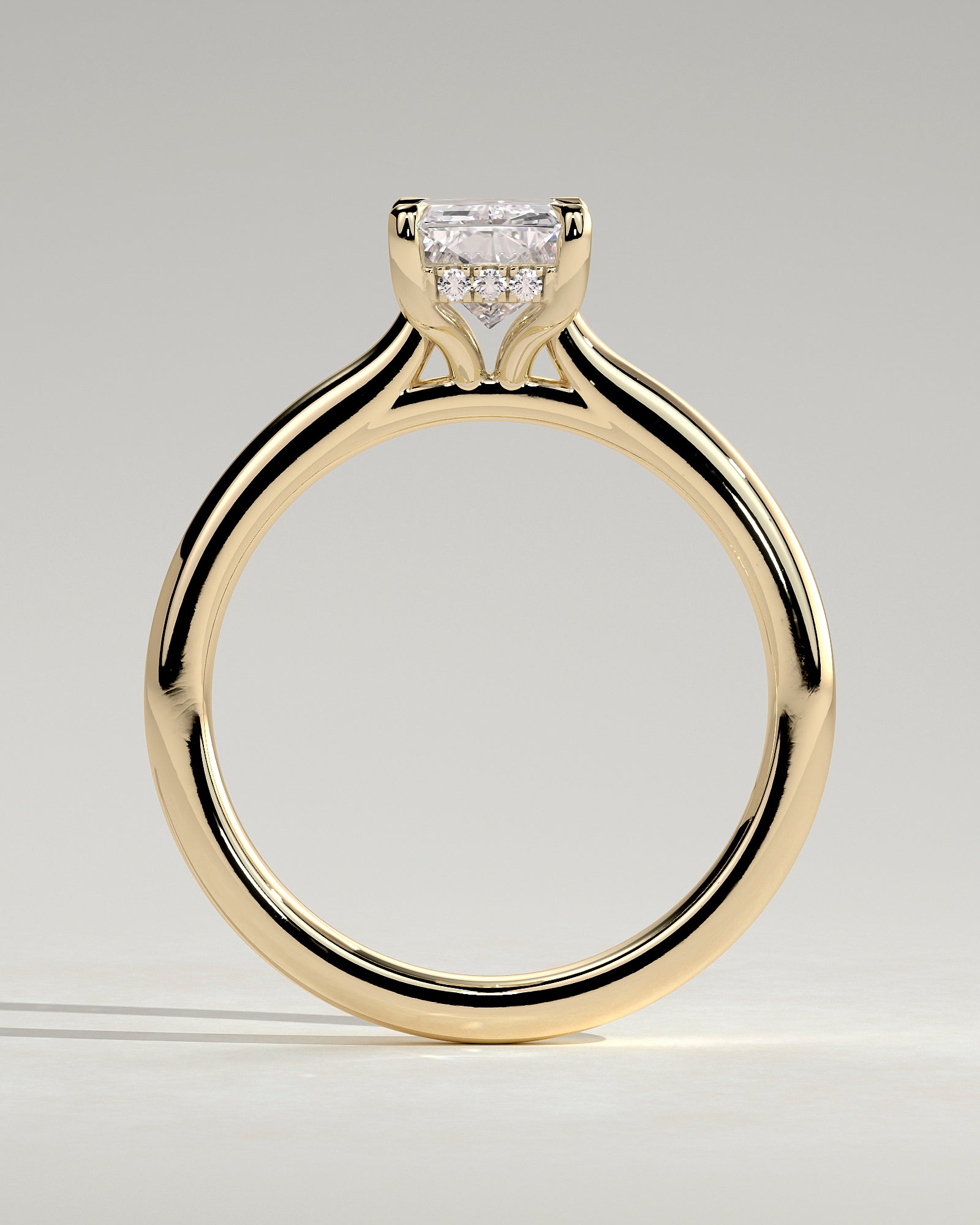 Round Halo, Pave & Split Shank Engagement Ring – 1.93 CT Lab Grown Diamond