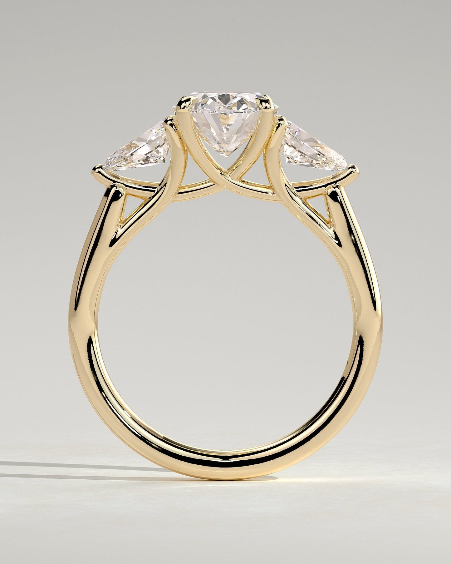Round Halo, Pave & Split Shank Engagement Ring – 1.93 CT Lab Grown Diamond