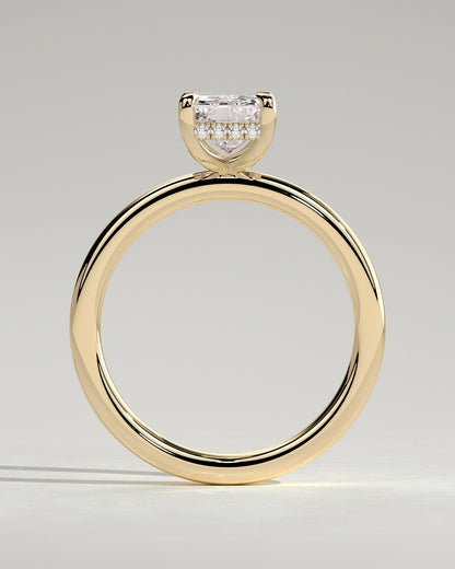 Round Halo, Pave & Split Shank Engagement Ring – 1.93 CT Lab Grown Diamond
