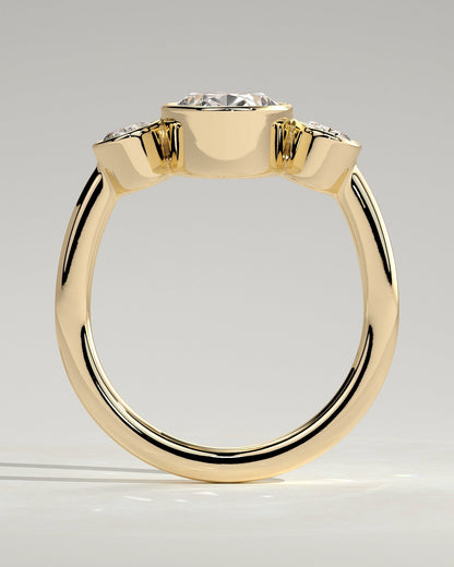 Round Halo, Pave & Split Shank Engagement Ring – 1.93 CT Lab Grown Diamond