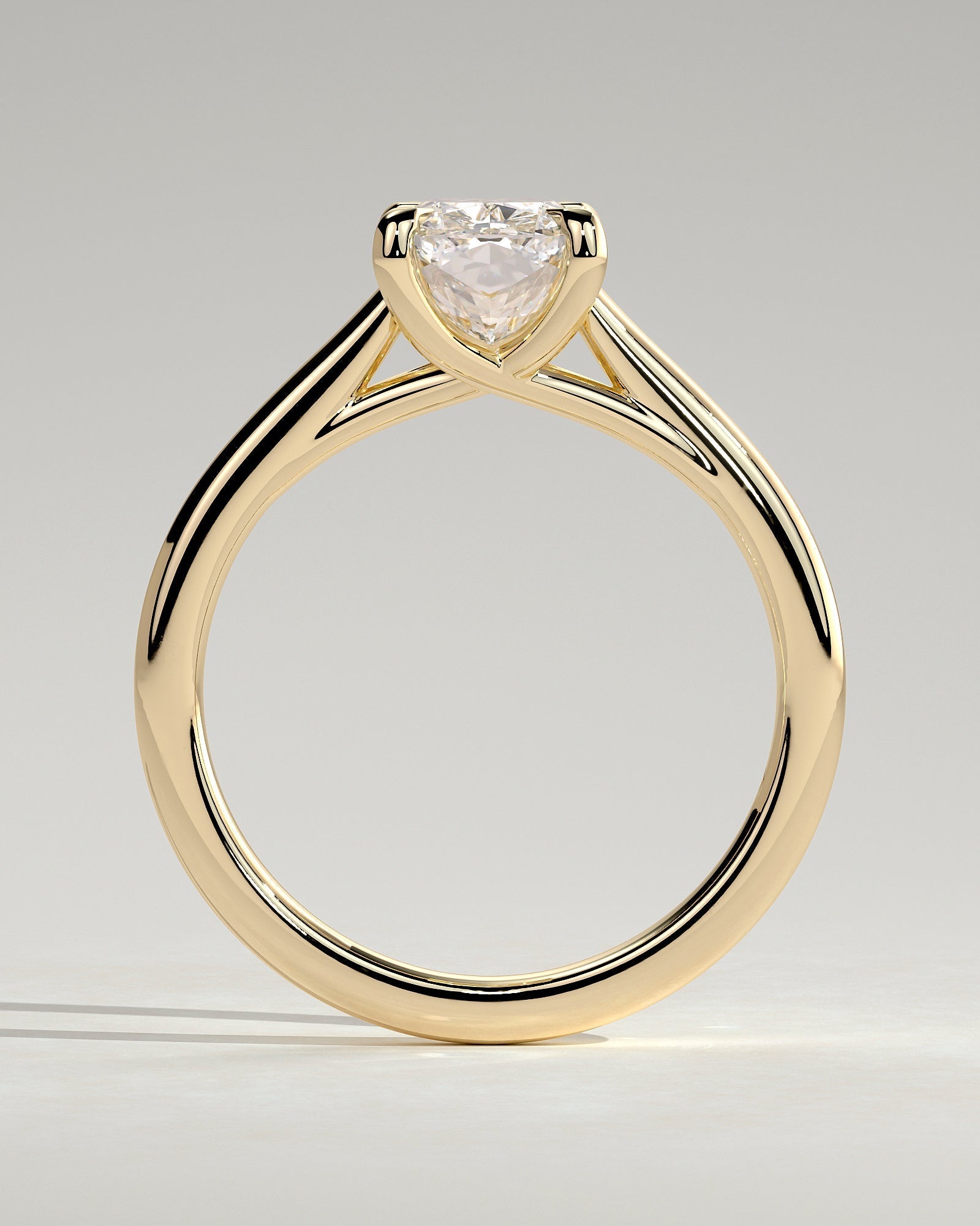 Round Halo, Pave & Split Shank Engagement Ring – 1.93 CT Lab Grown Diamond