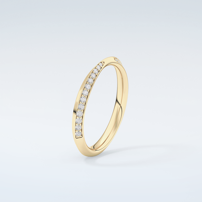 0.16 TCW Round Shaped Moissanite Wedding Band 6