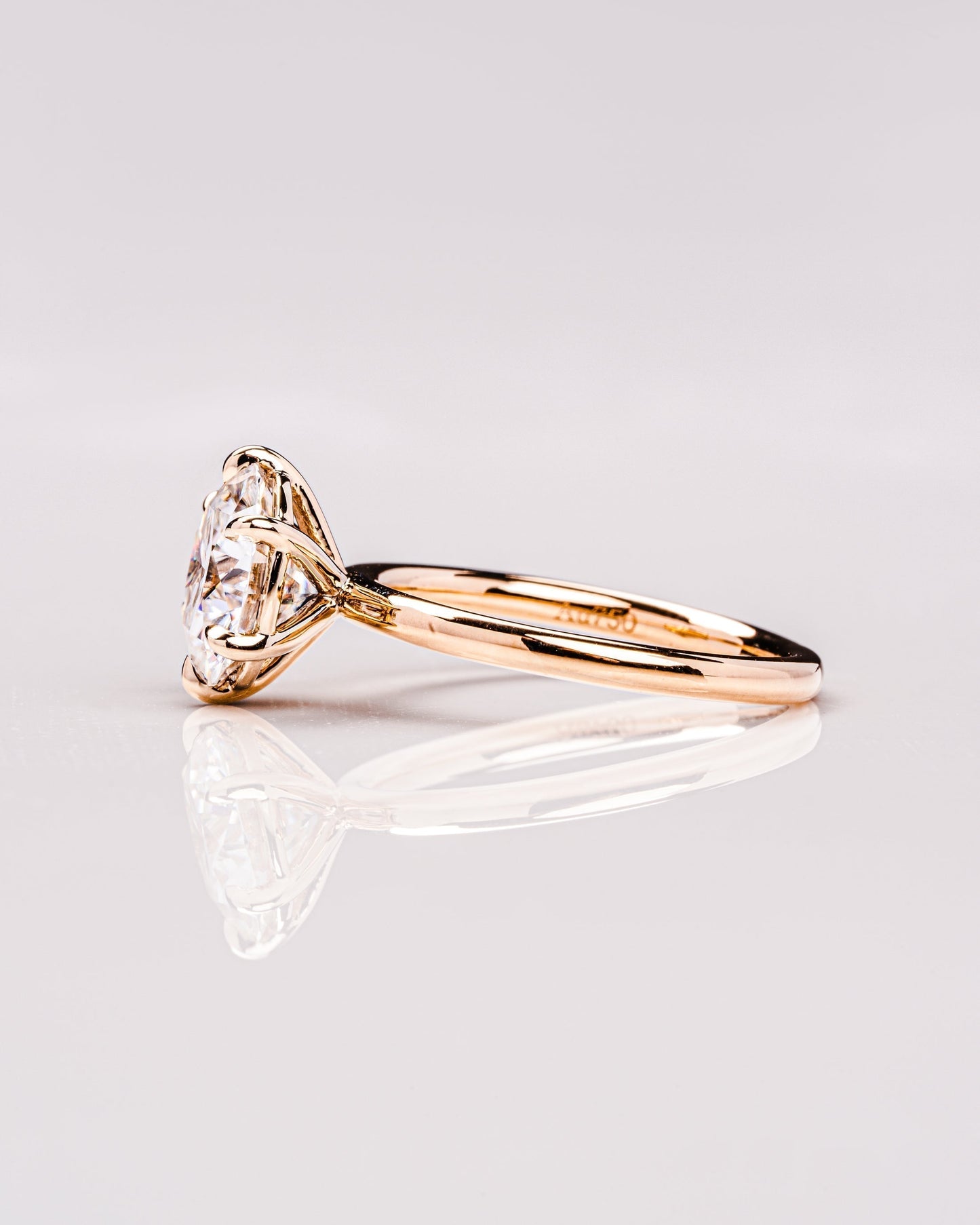 1.60 CT Round Cut Solitaire Lab Grown Diamond Engagement Ring