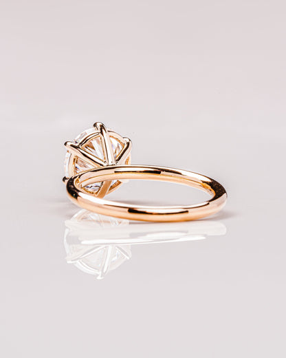 1.60 CT Round Cut Solitaire Lab Grown Diamond Engagement Ring