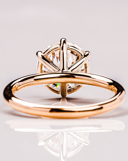 1.60 CT Round Cut Solitaire Lab Grown Diamond Engagement Ring