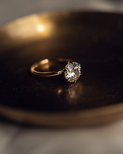 1.60 CT Round Cut Solitaire Lab Grown Diamond Engagement Ring