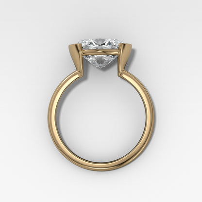 Marquise Shaped Three Stone Lab Grown Diamond Engagement Ring