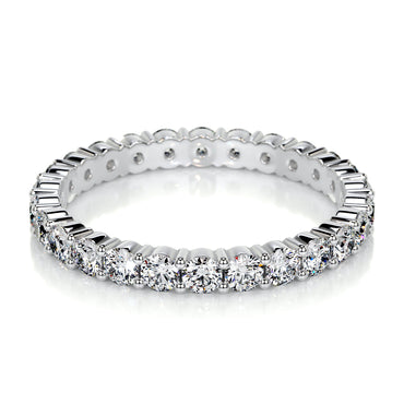 Free Moissanite Stackable Silver Wedding Band (Not For Direct Sale)