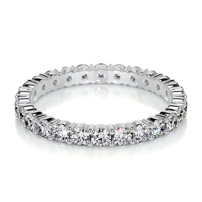 Free Moissanite Stackable Silver Wedding Band (Not For Direct Sale)