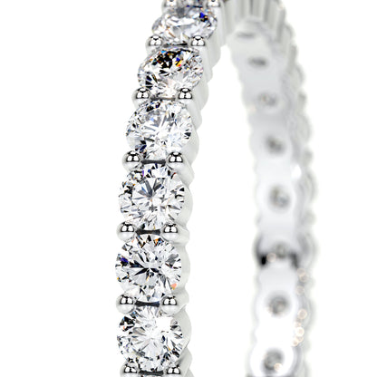 Free Moissanite Stackable Silver Wedding Band (Not For Direct Sale)