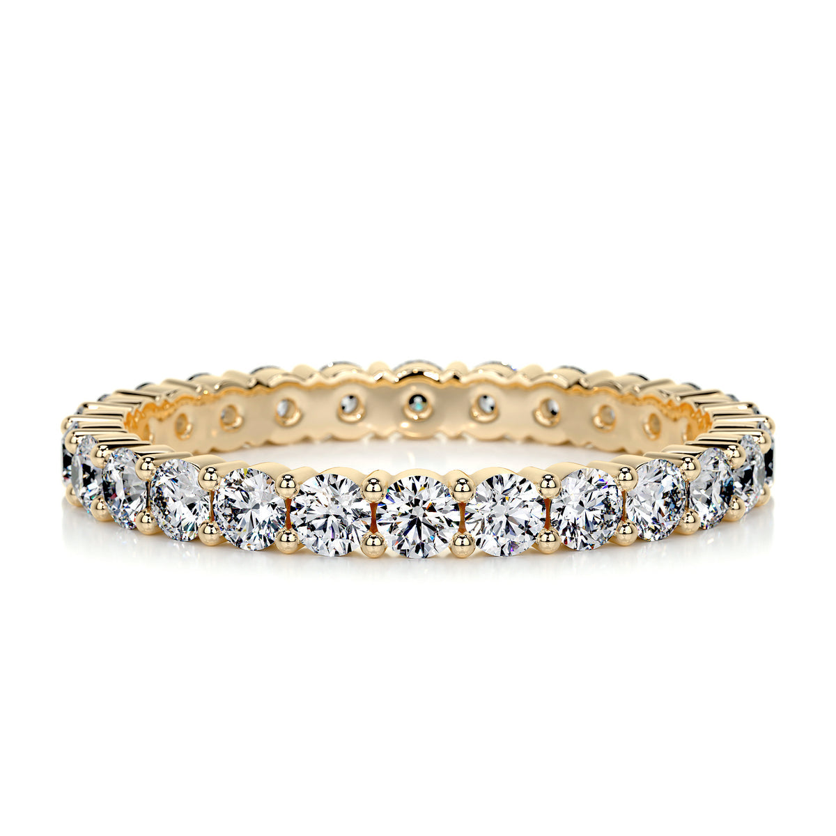 Free Moissanite Stackable Silver Wedding Band (Not For Direct Sale)