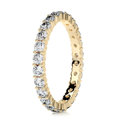 Free Moissanite Stackable Silver Wedding Band (Not For Direct Sale)