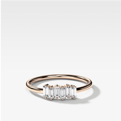 0.25 TCW Round Shaped Half Eternity Lab Grown Diamond Wedding Band