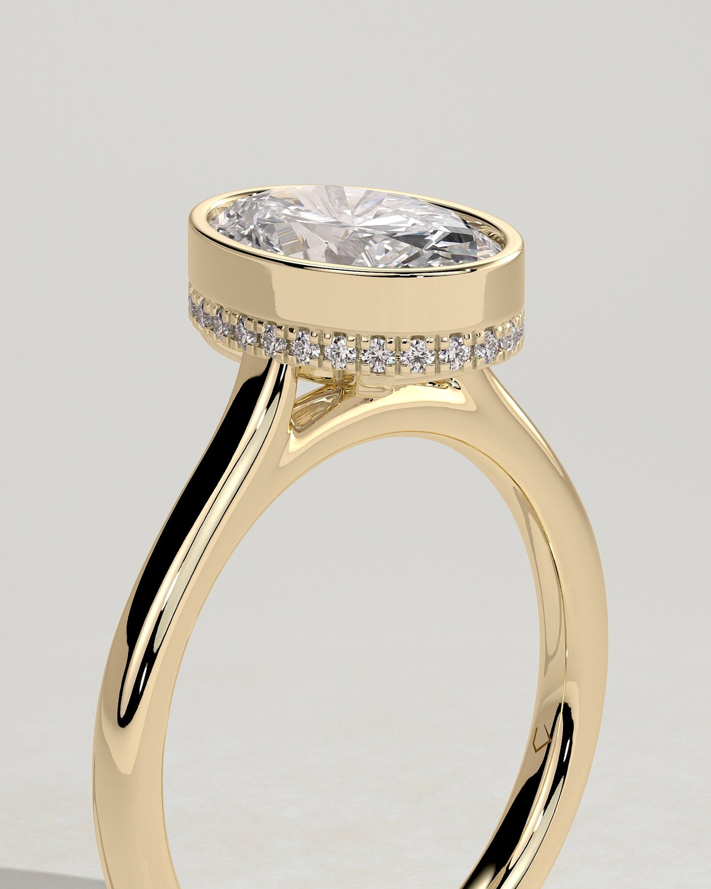 Round Halo, Pave & Split Shank Engagement Ring – 1.93 CT Lab Grown Diamond