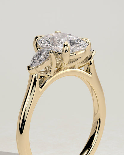 Round Halo, Pave & Split Shank Engagement Ring – 1.93 CT Lab Grown Diamond