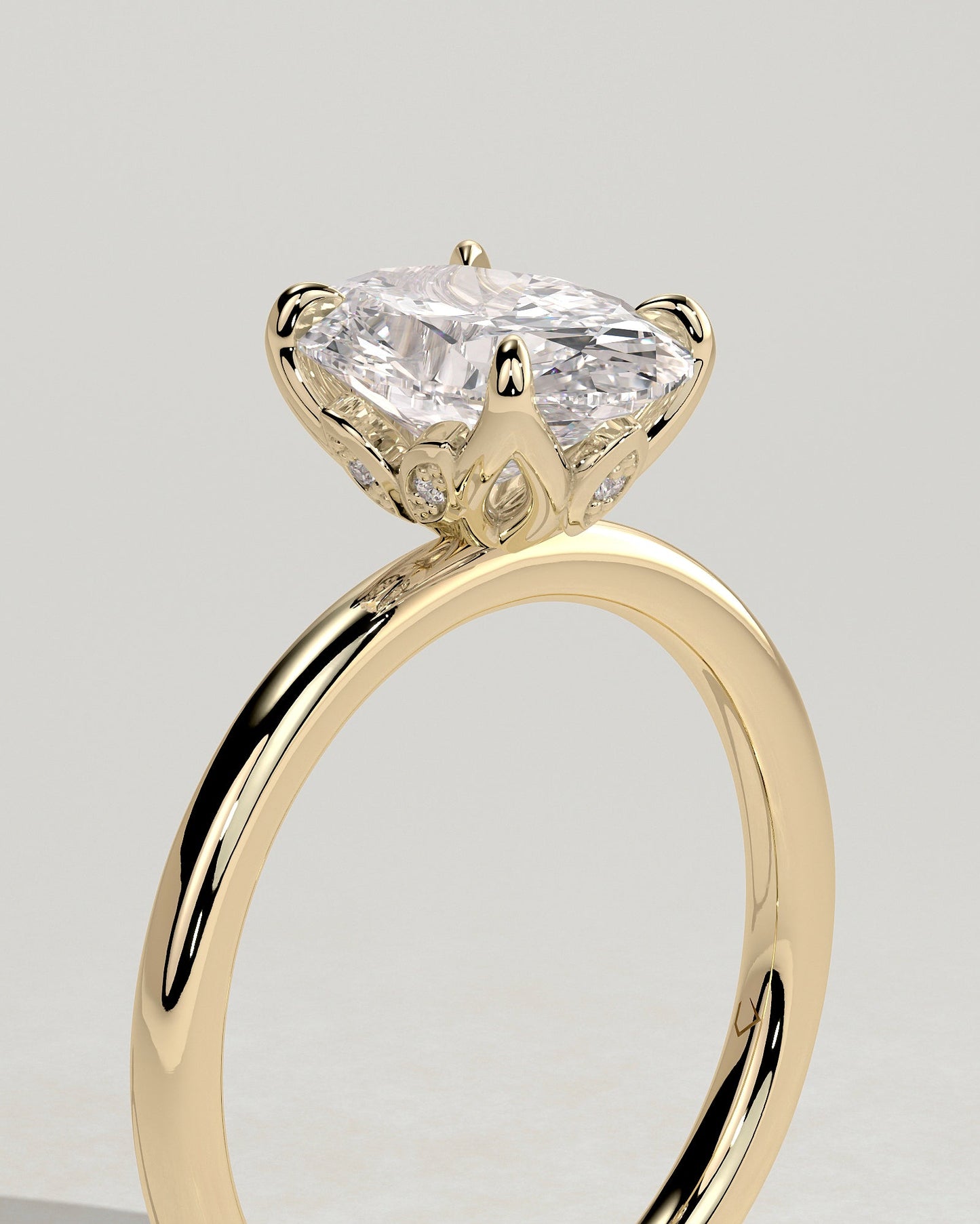 Round Halo, Pave & Split Shank Engagement Ring – 1.93 CT Lab Grown Diamond