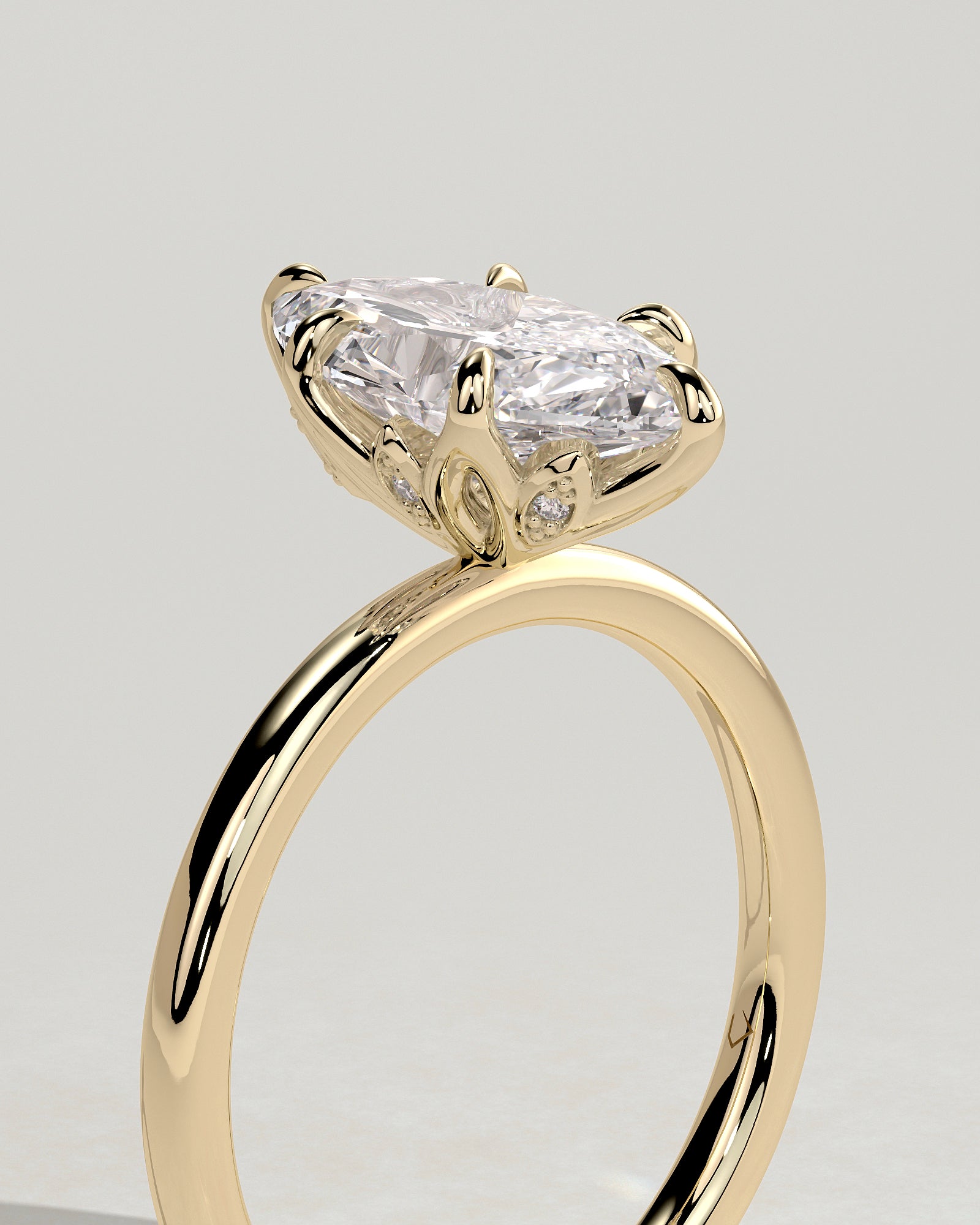 Round Halo, Pave & Split Shank Engagement Ring – 1.93 CT Lab Grown Diamond