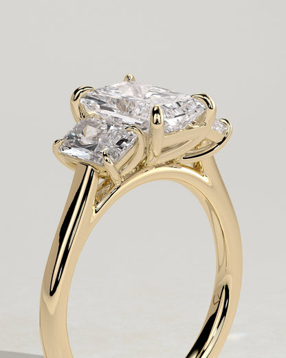 Round Halo, Pave & Split Shank Engagement Ring – 1.93 CT Lab Grown Diamond