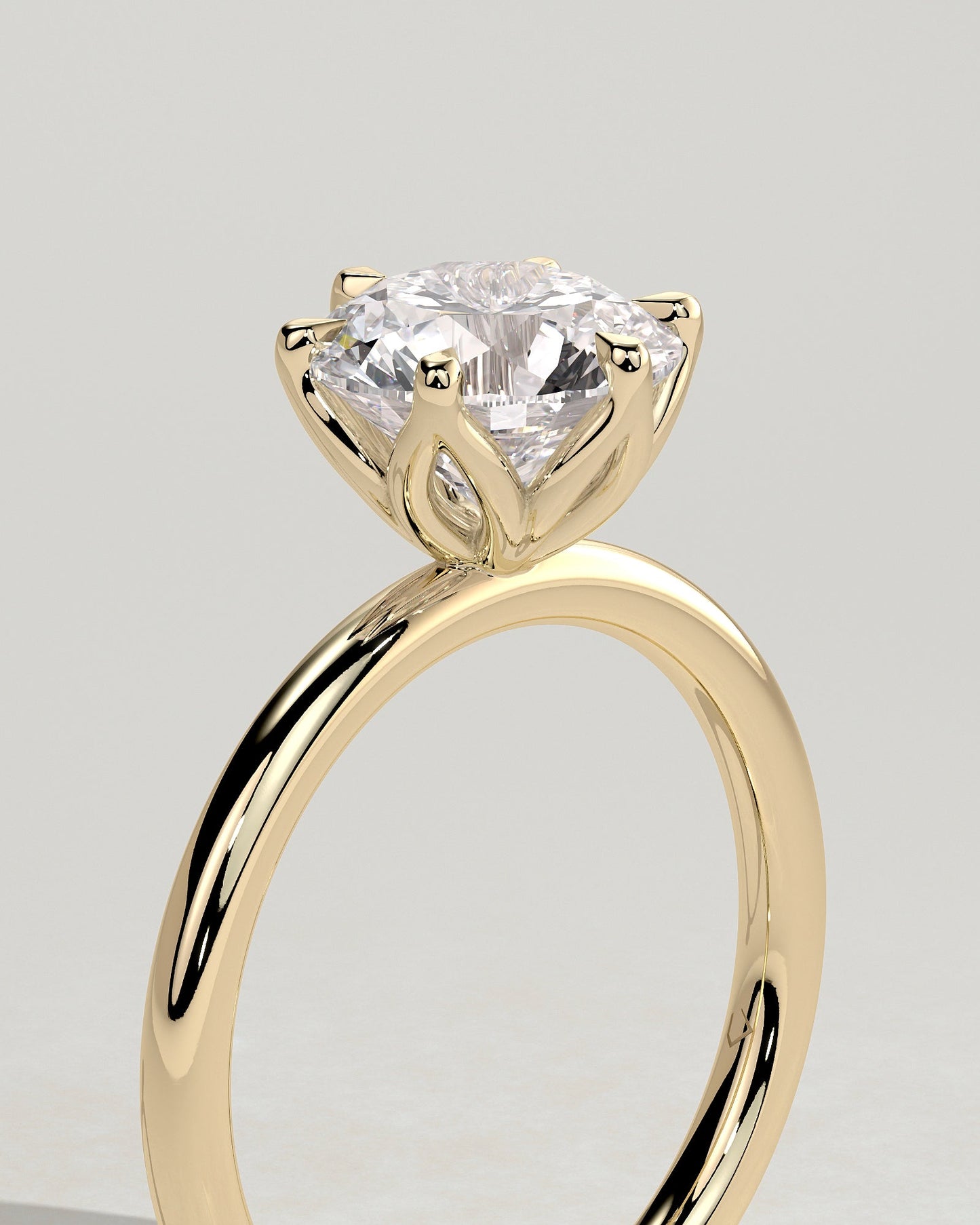 Round Halo, Pave & Split Shank Engagement Ring – 1.93 CT Lab Grown Diamond