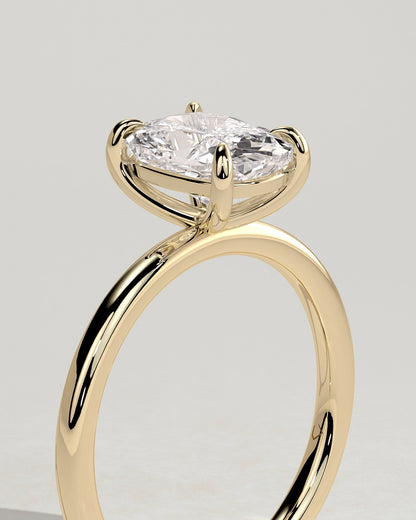Round Halo, Pave & Split Shank Engagement Ring – 1.93 CT Lab Grown Diamond
