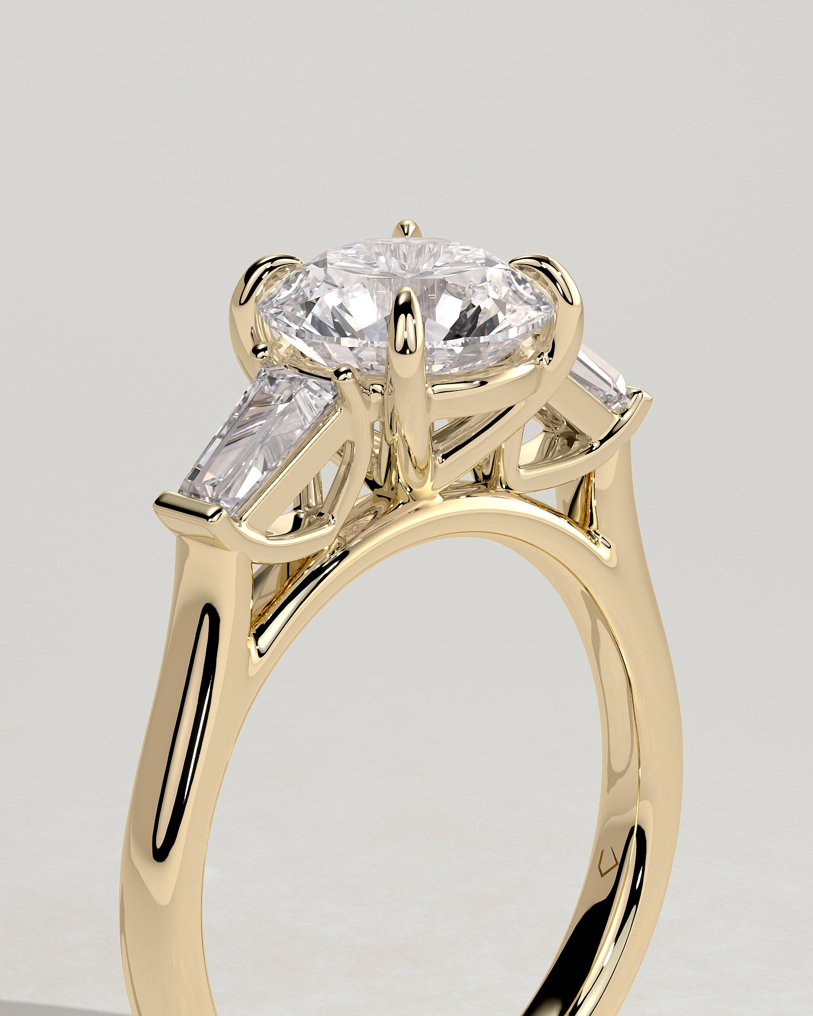 Round Halo, Pave & Split Shank Engagement Ring – 1.93 CT Lab Grown Diamond