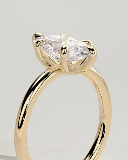 Round Halo, Pave & Split Shank Engagement Ring – 1.93 CT Lab Grown Diamond