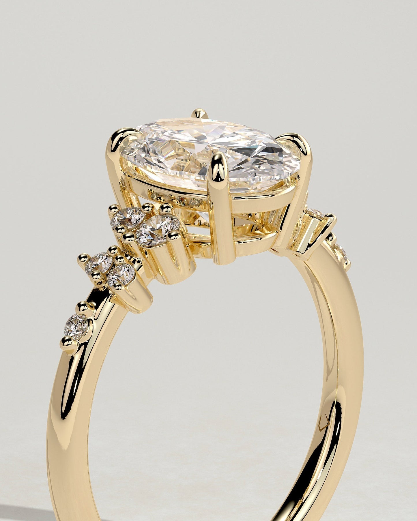 Round Halo, Pave & Split Shank Engagement Ring – 1.93 CT Lab Grown Diamond