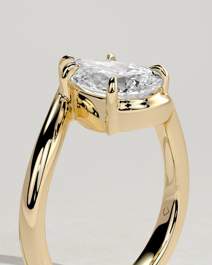 Round Halo, Pave & Split Shank Engagement Ring – 1.93 CT Lab Grown Diamond