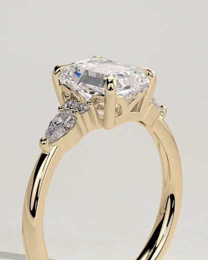 Round Halo, Pave & Split Shank Engagement Ring – 1.93 CT Lab Grown Diamond