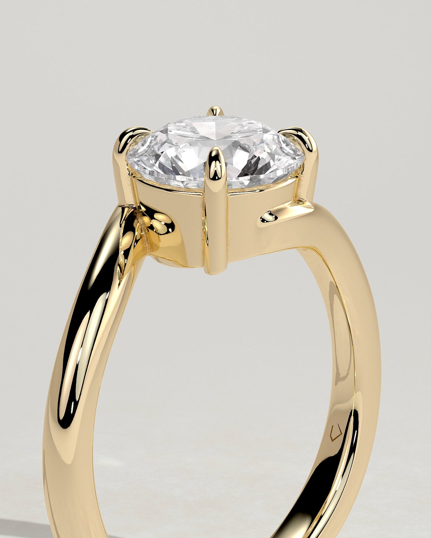 Round Halo, Pave & Split Shank Engagement Ring – 1.93 CT Lab Grown Diamond