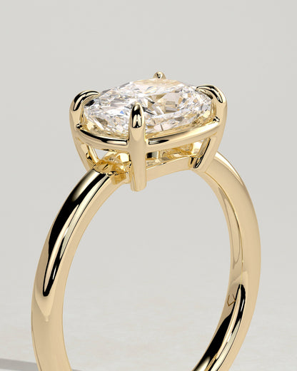 Round Halo, Pave & Split Shank Engagement Ring – 1.93 CT Lab Grown Diamond