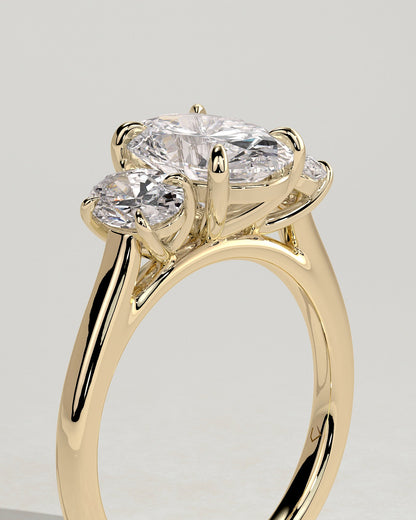 Round Halo, Pave & Split Shank Engagement Ring – 1.93 CT Lab Grown Diamond