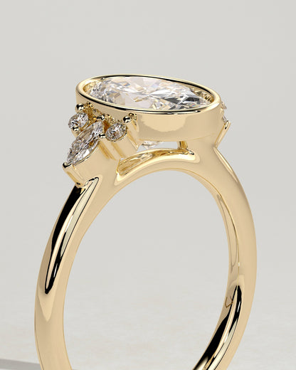 Round Halo, Pave & Split Shank Engagement Ring – 1.93 CT Lab Grown Diamond