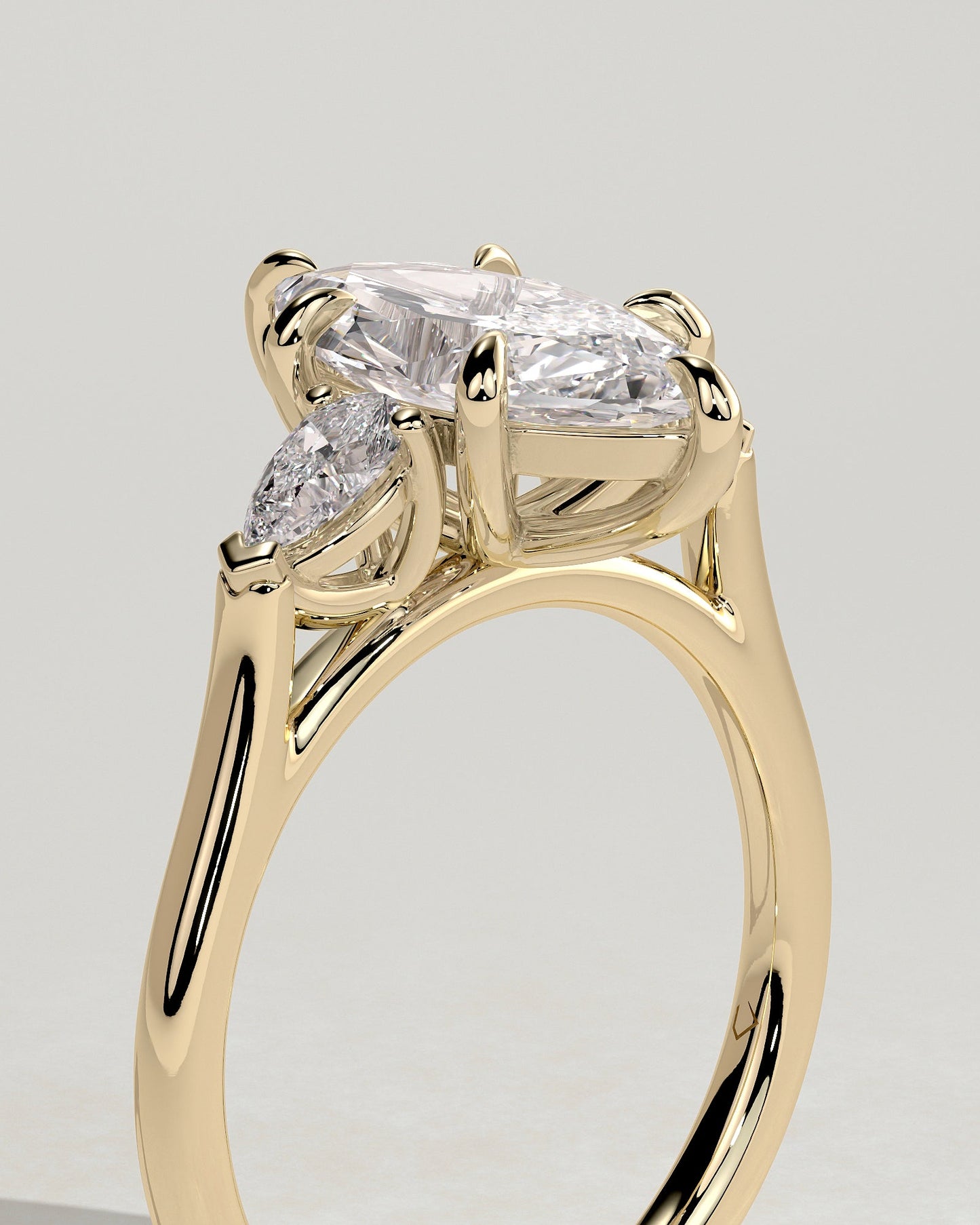 Round Halo, Pave & Split Shank Engagement Ring – 1.93 CT Lab Grown Diamond
