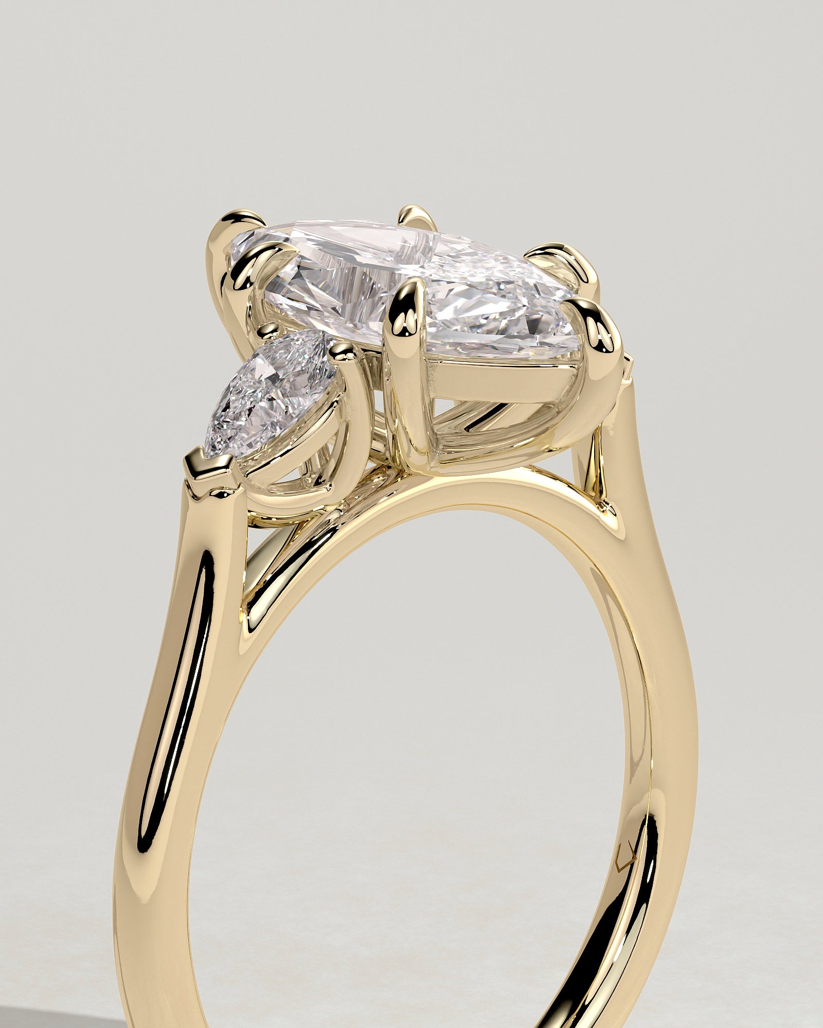 Round Halo, Pave & Split Shank Engagement Ring – 1.93 CT Lab Grown Diamond