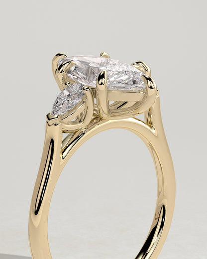 Round Halo, Pave & Split Shank Engagement Ring – 1.93 CT Lab Grown Diamond