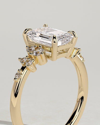Round Halo, Pave & Split Shank Engagement Ring – 1.93 CT Lab Grown Diamond