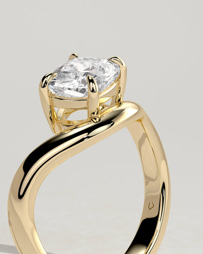 Round Halo, Pave & Split Shank Engagement Ring – 1.93 CT Lab Grown Diamond
